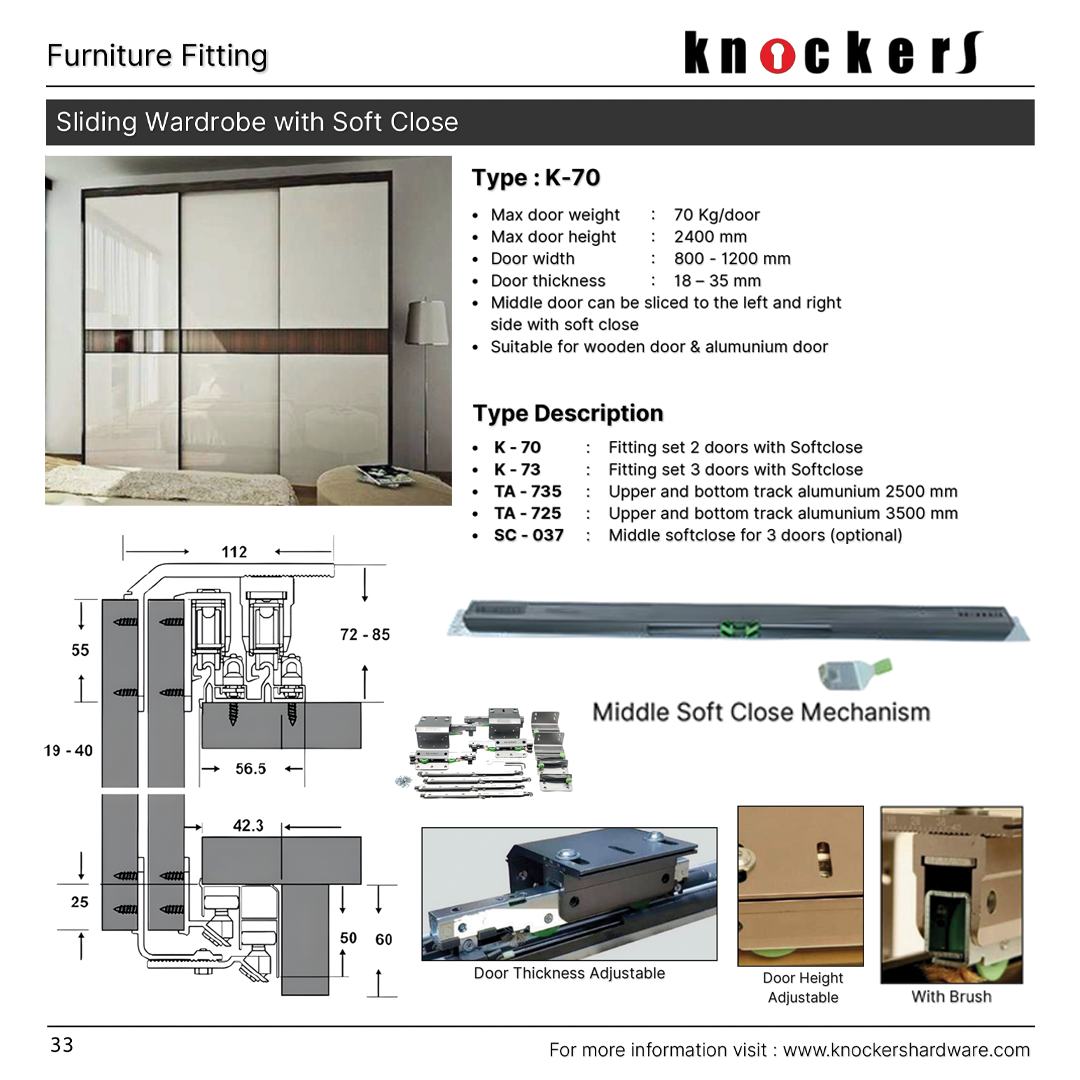 Sliding Wardrobe with Soft Close