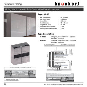 Sliding Wardrobe with Soft Close Inline Electric System