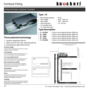 Inline Kitchen Cabinet System (Folding Series)