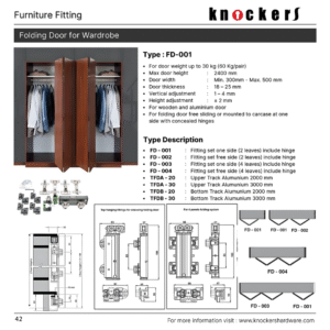Folding Door for Wardrobe