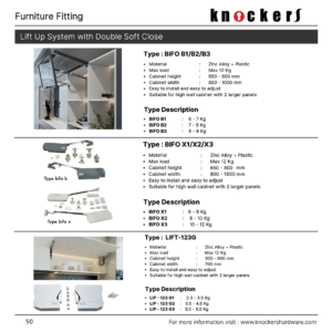 Lift Up System with Double Soft Close
