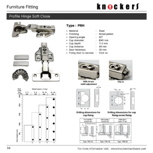 Profile Hinge Soft Close