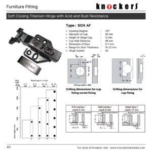 Soft Closing Titanium Hinge