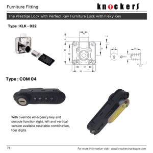 The Prestige Lock with Perfect Key Furniture Lock