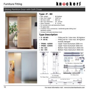 Sliding Partition Door with Soft Close