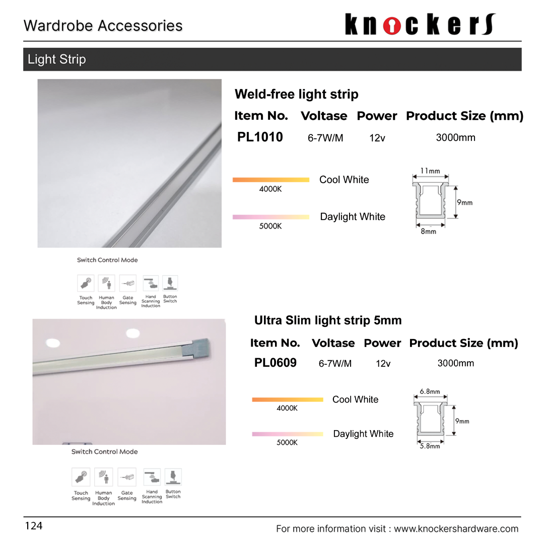 Weld-free light strip PL1010