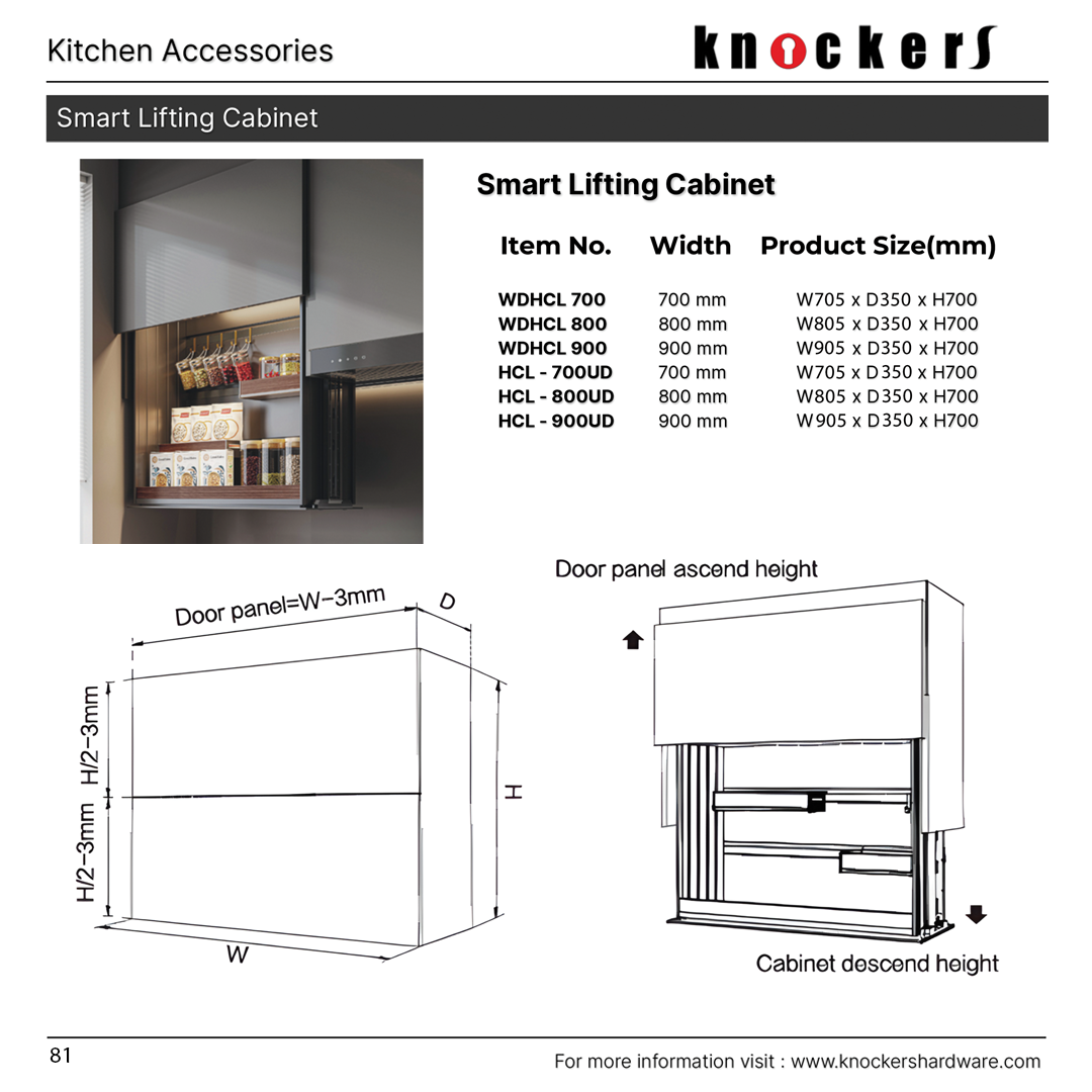 Smart Lifting Cabinet