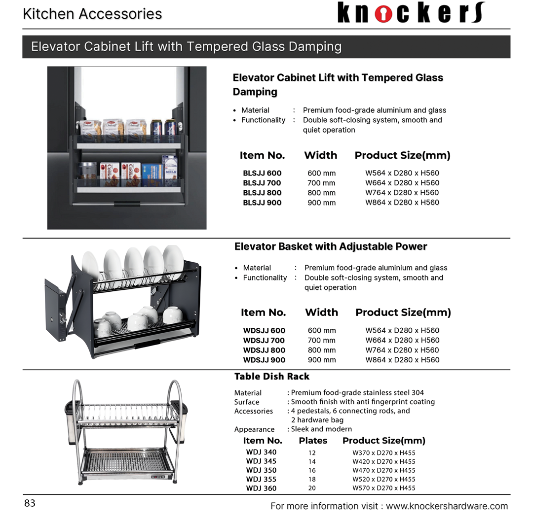 Elevator Cabinet Lift with Tempered Glass Damping