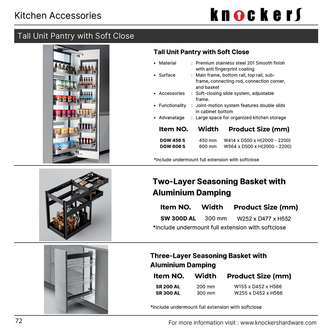 Tall Unit Pantry with Soft Close