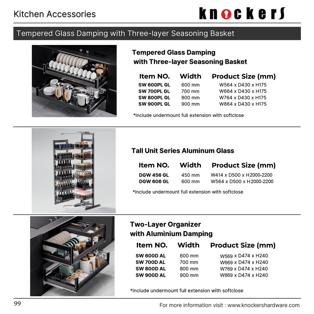Tempered Glass Damping with Three-layer Seasoning Basket