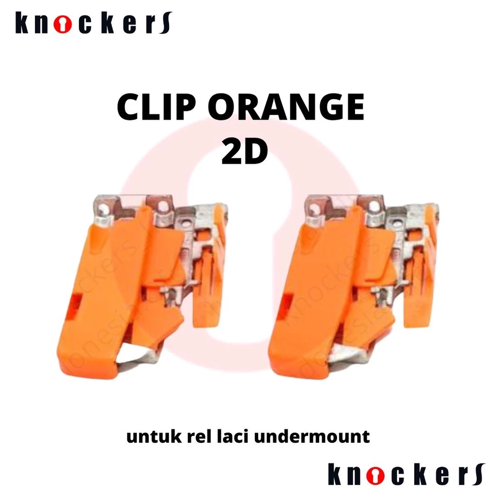 Knockers Clip Orange Rel Laci Undermount - Gambar 2
