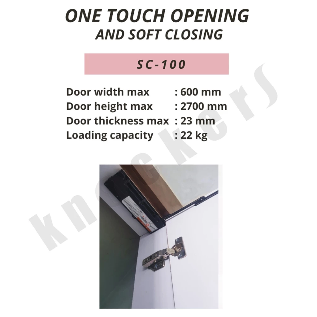 Knockers Touch Opening and Soft Close SC-100 - Gambar 2