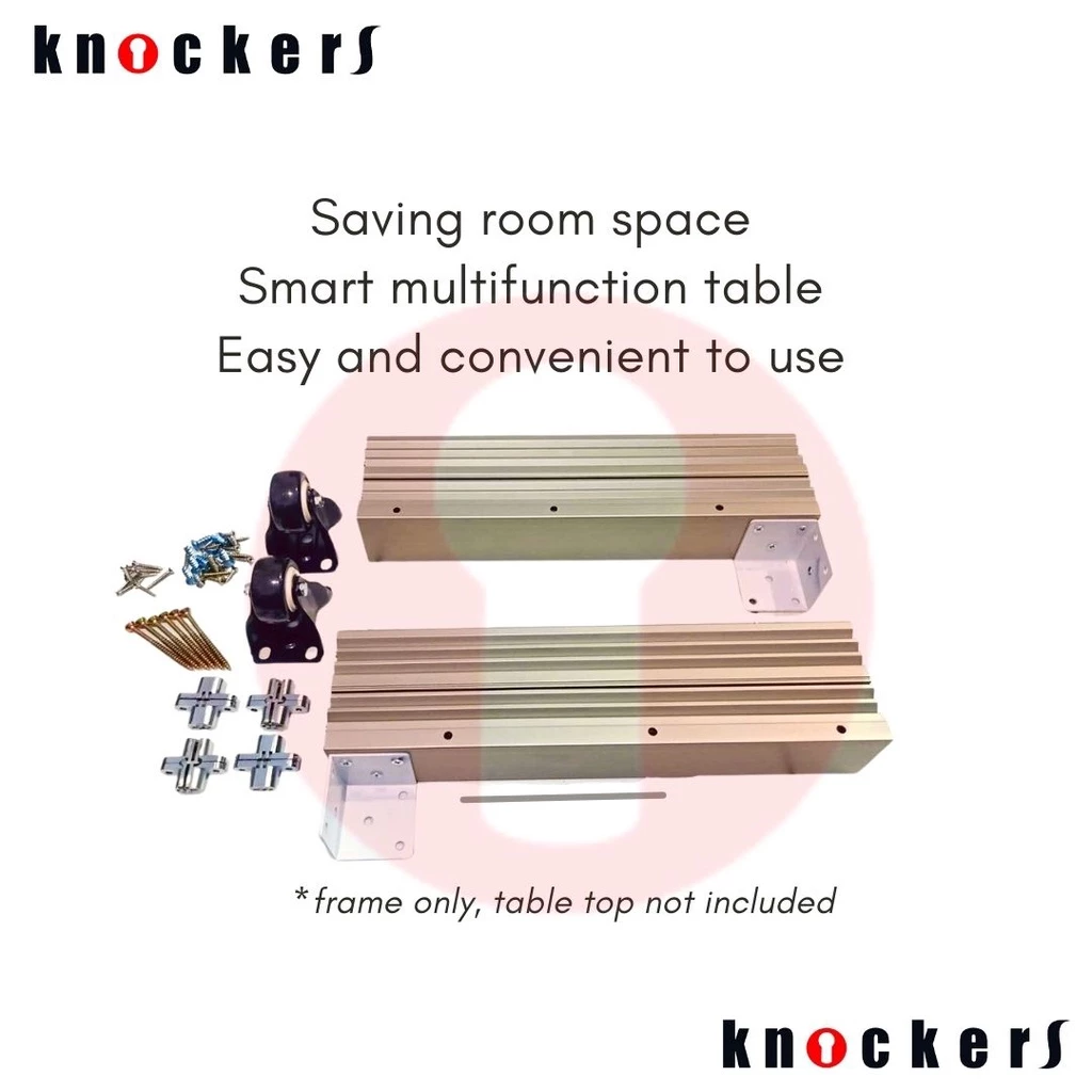 RANGKA MEJA TARIK HEMAT TEMPAT / EXTENDING DINING TABLE / TBF-02 / KNOCKERS INDONESIA - Gambar 3