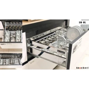 DRAWER BASKET WITH SOFT CLOSE STAINLESS STEEL 304 / SW-WL / KNOCKERS