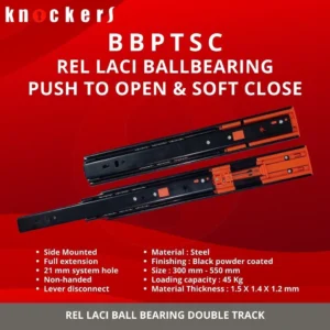 Knockers Double Track Push to Open Soft Closing BBPTSC