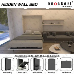 ENGSEL TEMPAT TIDUR LIPAT - HIDDEN WALL BED - HWB  KNOCKERS INDONESIA