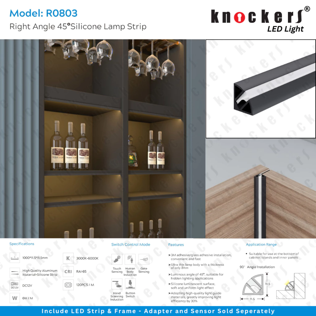 LED LIGHT SERIES / RO 803 / KNOCKERS HARDWARE