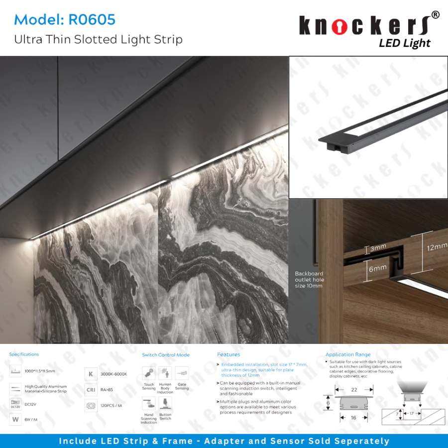 LED LIGHT SERIES / RO 605 / KNOCKERS HARDWARE