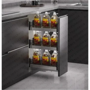 DRAWER BASKET/SW-GL/ALUMINIUM GLASS