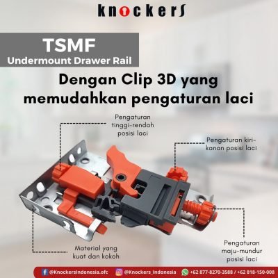 5.	Rel Undermount Full Extention with Softclose – Type : TSMF